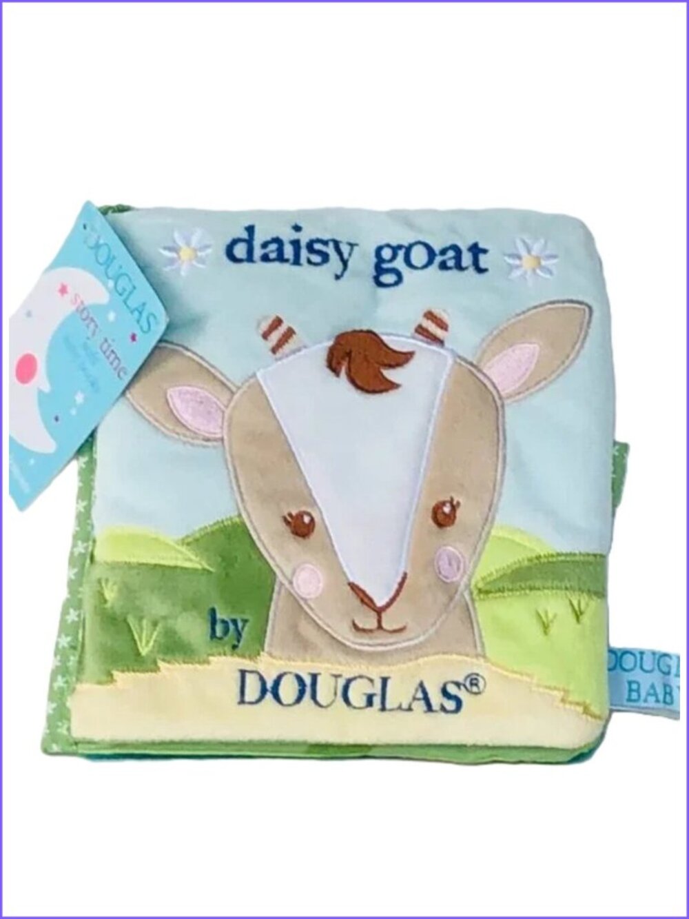 New w/Tag-Douglas Baby Soft Plush Activity Book Daisy Goat